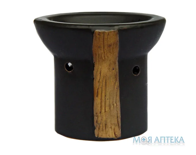 Аромалампа кругла чорна