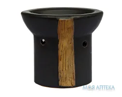 Аромалампа кругла чорна