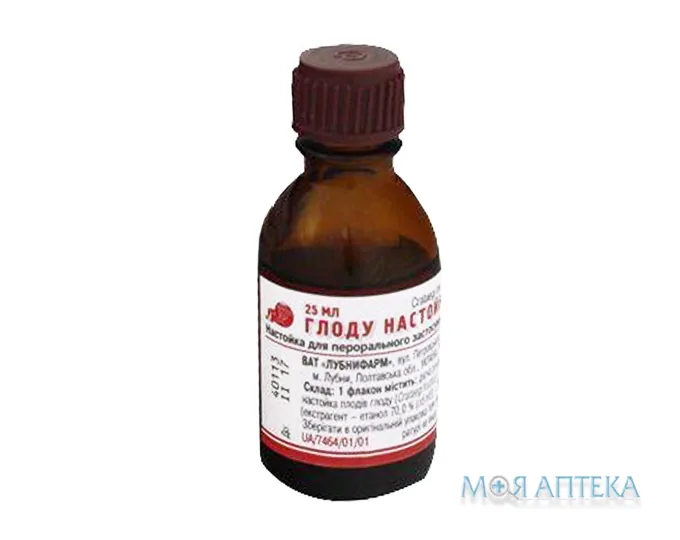 Глоду настойка настоянка д/перорал. заст. 25 мл фл.