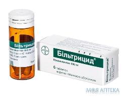 Бильтрицид табл. п / плен. оболочкой 600 мг фл. №6