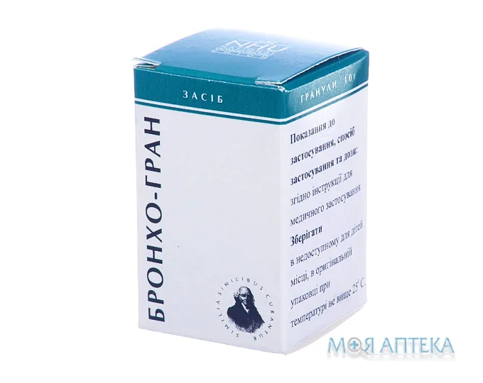 Бронхо-Гран гран. гомеопат. пенал 10 г №1