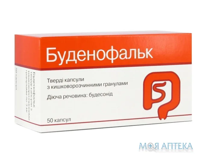 Буденофальк капс. тв. с киш.-раств. гран. 3 мг №50