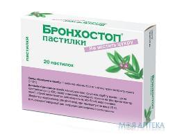 Бронхостоп Пастилки пастилки 59,5 мг блистер №20