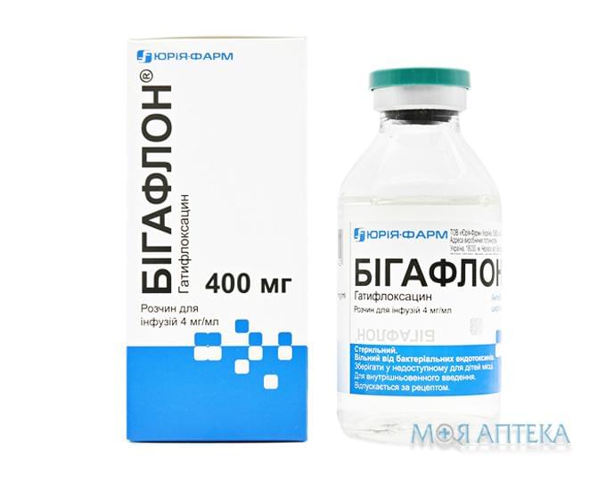 Бигафлон р-р д/инф. 400 мг бутылка 100 мл