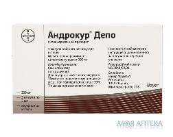 Андрокур Депо раствор д / ин., масел., 300 мг / 3 мл по 3 мл в амп. №3