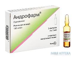 Андрофарм розчин д/ін., 100 мг/мл по 3 мл в амп. №3