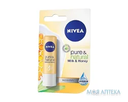 Бальзам Для Губ Nivea 4,8 г, молоко та мед