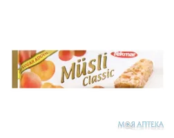 Батончик Мюсли Без Сахара 30 г, абрикосовий