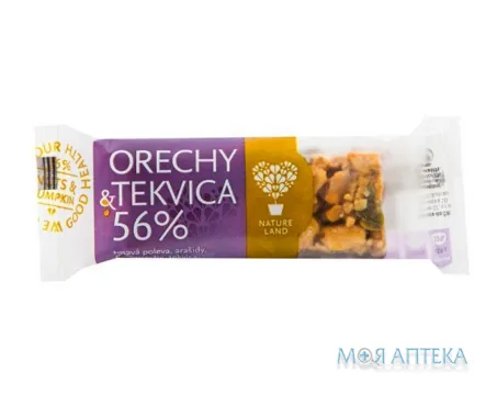 Батончик Горіх з гарбузовим насінням 35 г