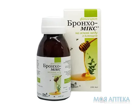 Бронхо-Мікс На Основі Меду З Плющем Фітосироп 100 мл