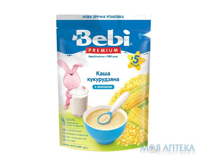 Каша Молочна Bebi Premium (Бебі Преміум) кукурудзяна з 5 місяців, 200г