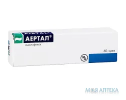 Аертал крем, 15 мг/1 г по 60 г у тубах