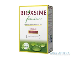 Bioxsine (Біоксин) Феміна Рослинний Шампунь Проти Випадання Для Сухих І Нормальних Волос 300 мл