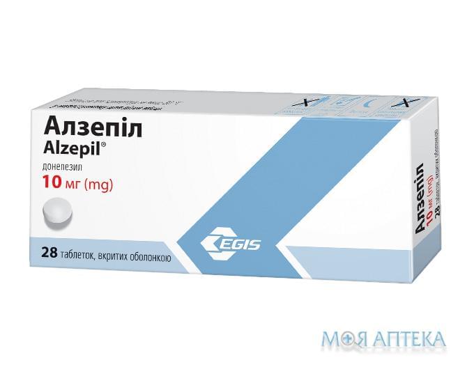 Алзепіл таблетки, в/о, по 10 мг №28 (14х2)