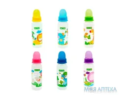 Пляшка скляна Baby Team (Бебі Тім) 1120 250 мл, с силикон. соской