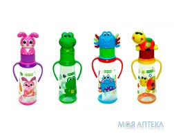 Пляшка скляна Baby Team (Бебі Тім) 1414 с силикон. соской, 250 мл