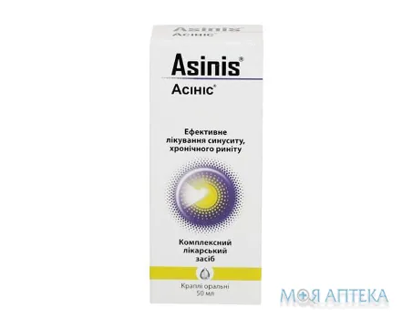 Асініс краплі ор. по 50 мл у флак.-крап.