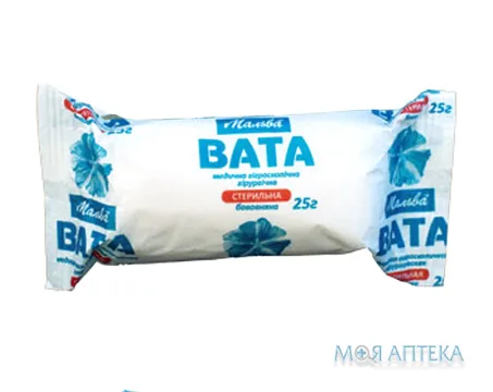 Вата Медична Гігроскопічна хірургічна 25 г, стерил.