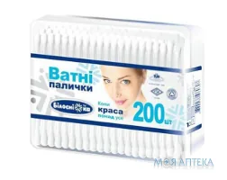 Ватні палички Білосніжка в прямокутній коробці №200