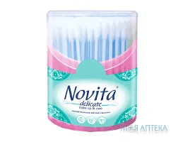 Ватні палички косметичні Novita Delicate у банці №160