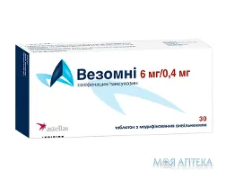 Везомні таблетки з модиф. вивіл. по 6 мг/0.4 мг №30