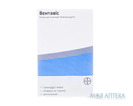 Вентавіс р-н д/інг. 10 мкг/мл амп. 2 мл №30