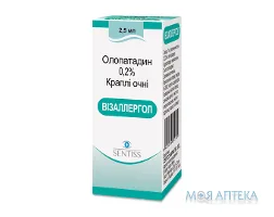 Візаллергол крап. очн. 2 мг/мл фл. 2,5 мл №1