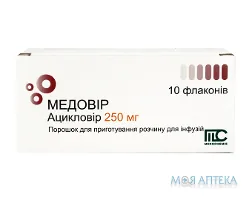 Медовір порошок для р-ну д/інф. по 250 мг у флак. №10