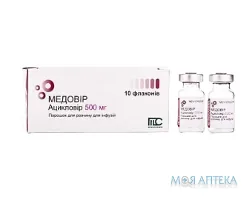 Медовір порошок для р-ну д/інф. по 500 мг у флак. №10