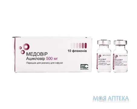 Медовір порошок для р-ну д/інф. по 500 мг у флак. №10