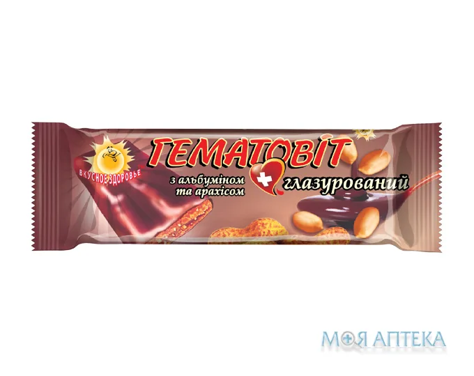 Гематовіт 40 г, з альб.і арахісом, глаз.
