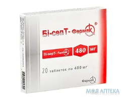 Бі-Септ-Фармак таблетки, 400 мг/80 мг №20 (20х1)