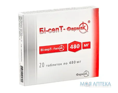 Бі-Септ-Фармак таблетки, 400 мг/80 мг №20 (20х1)