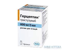 ГЕРЦЕПТИН® раствор д/ин., 600 мг/5 мл по 5 мл во флак. №1