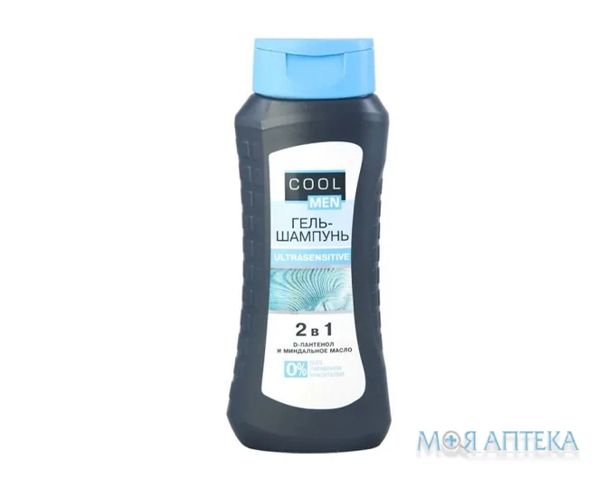 Кул Мен Ультрасенситів (Cool Men Ultrasensitive) Гель-шампунь 2 в 1 400 мл