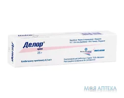 Делор крем 0,5 мг/г туба 25 г №1