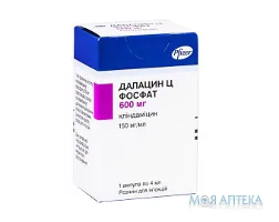 Далацин Ц Фосфат р-н д/ін. 150 мг/мл амп. 4 мл, в коробці №1