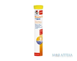 Доппельгерц Актив Вітамін C+Цинк табл. шип. 6200 мг туба пластик. №15