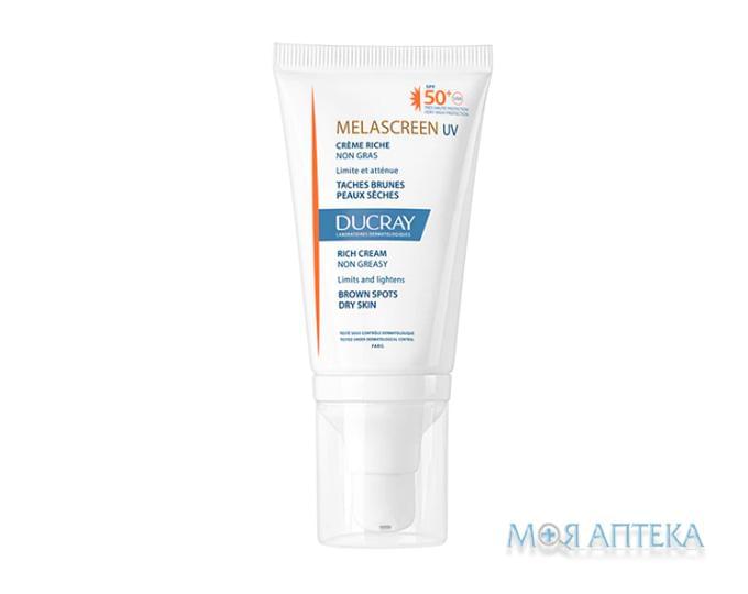 Ducray Melascreen (Дюкре Меласкрін) Сонцезахисний Крем З Spf 50+ Для Сухої Шкіри, Схильної До Пігментації 40 мл