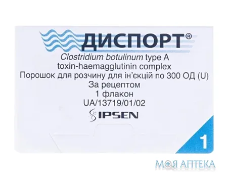 Диспорт пор. д/р-ну д/ін. 300 ОД фл. №1