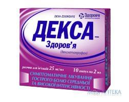 Декса-Здоровье р-р д/ин. 25 мг/мл амп. 2 мл №10