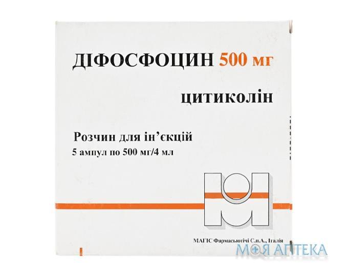 Діфосфоцин р-н д/ін. 500 мг/4 мл амп. 4 мл №3