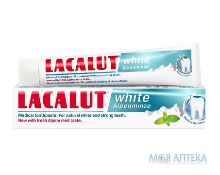 Лакалут Вайт Альпійська М`ята Зубна Паста 75 мл