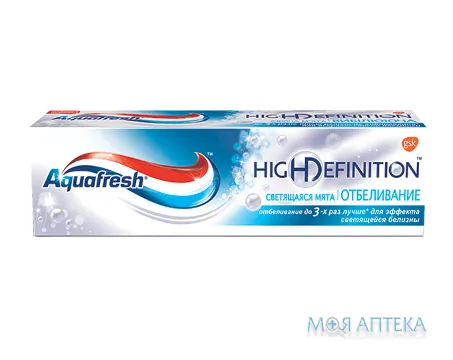 Зубна Паста Аквафреш (Aquafresh) Хай Дефінішн Вайт Сяюча М`ята 75 мл