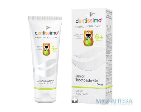 Dentissimo (Дентіссімо) Зубна Паста Junior 6+, яблуко 50 мл
