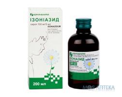 Ізоніазид сироп 100 мг/5 мл фл. 200 мл №1