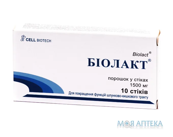 Біолакт порошок по 1 500 мг стіках, вклад. у саше №10