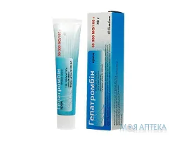 Гепатромбін крем 50000 МО/100 г по 40 г у тубах