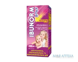 Ібунорм Бебі сусп. оральн. 100 мг/5 мл фл. 200 мл №1