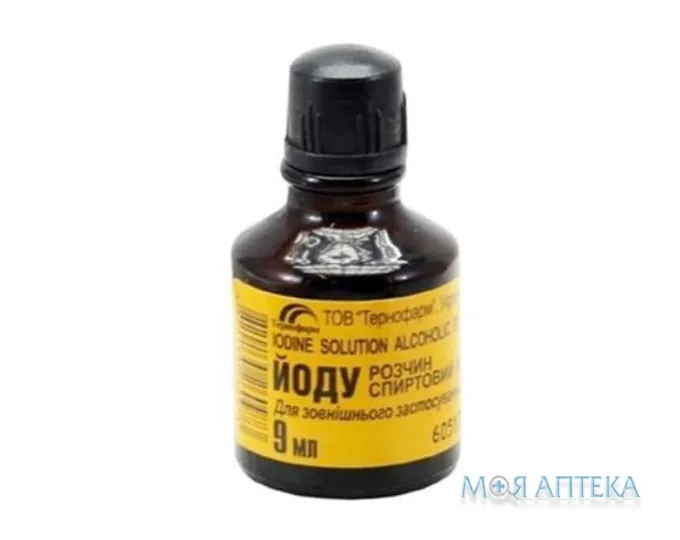 Йод р-н спирт. д/зовн. заст. 5% фл. 9 мл